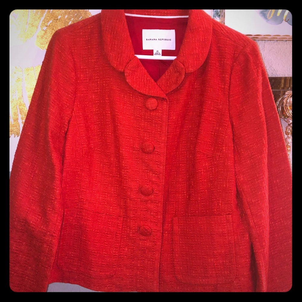 Orange Banana Republic lined jacket ❄️SALE❄️